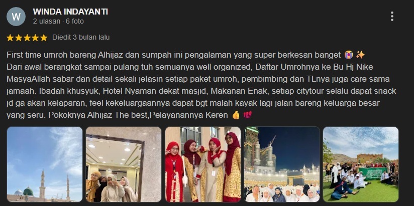 Testimoni Travel Umroh Alhijaz